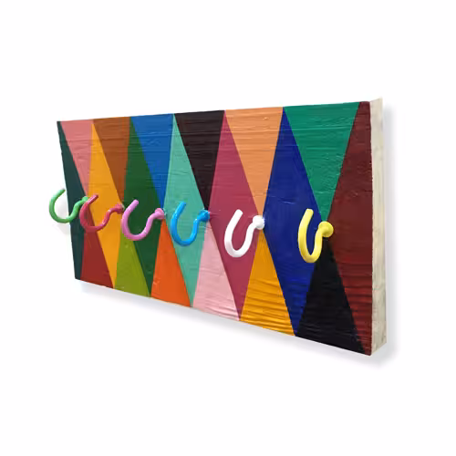 جا کلیدی دیواری چوبی دست ساز kh2001