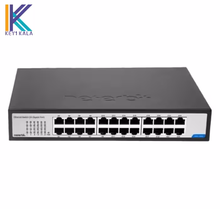 سوئیچ شبکه نتربیت مدل NGS-1024C ظرفیت 24 پورت غیرمدیریتی