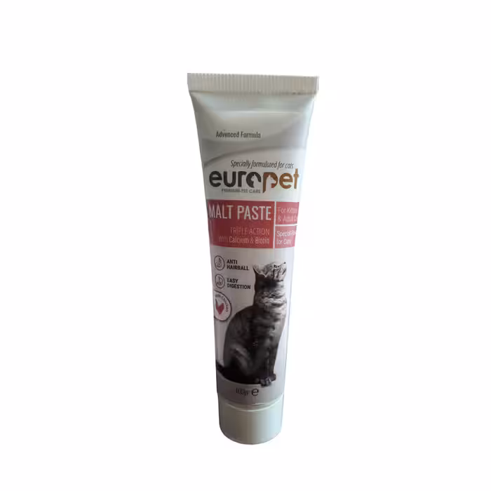 خمیر مالت گربه برند یوروپت (Europet) با طعم مرغ