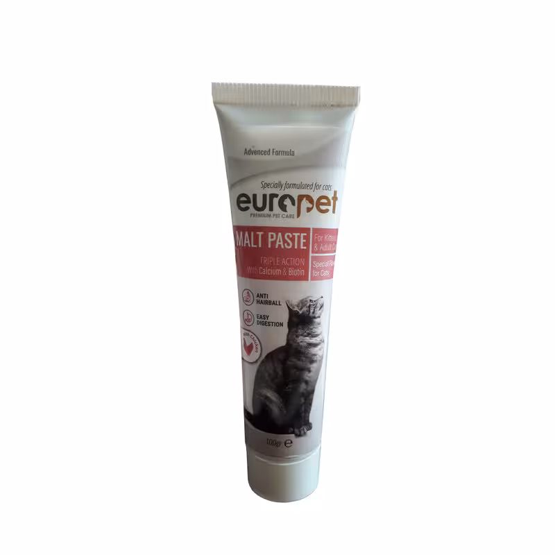 خمیر مالت گربه برند یوروپت (Europet) با طعم مرغ