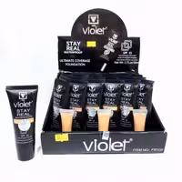 کرم پودر تیوپی ویولت مات تستر دار (24 عددی)