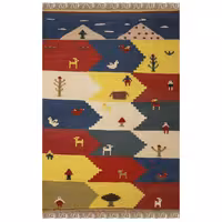 گلیم گبه ( عروسکی ) دستباف یک متری