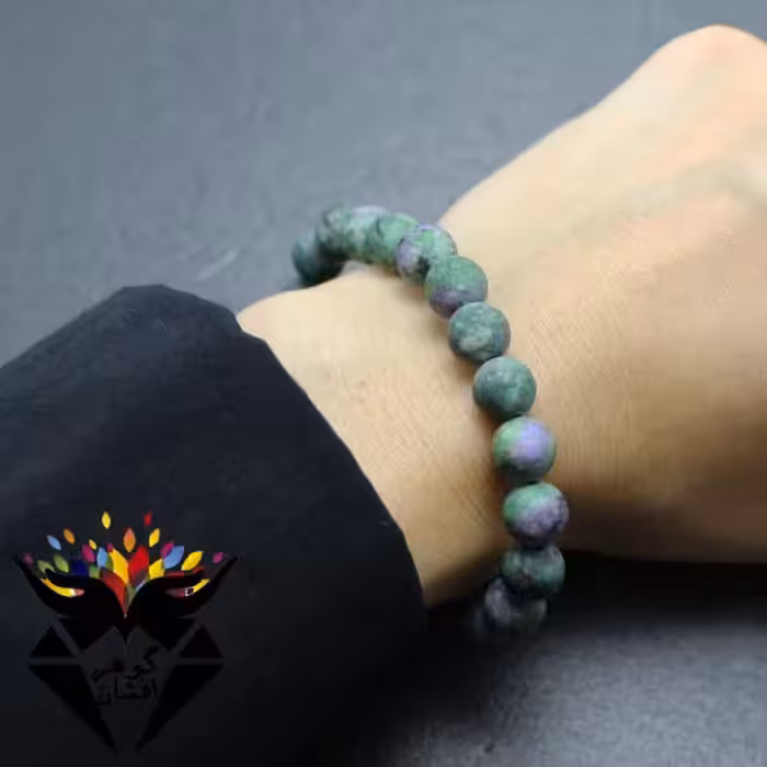 دستبند جید سبز مات کد D_1045