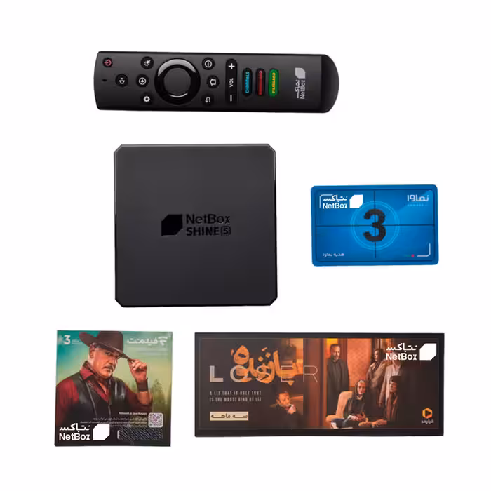 اندروید باکس نت باکس مدل شاین اس به همراه 3 ماه اشتراک رایگان فیلیمو و فیلمنت و نماوا | کالا مکس