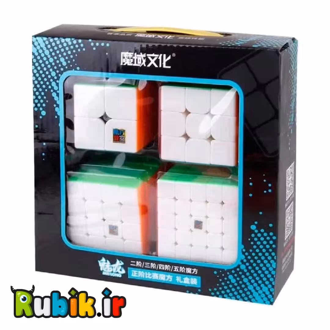 پک روبیک های استاندارد استیکرلس مویو Cubing Classoom Meilong Gift Box