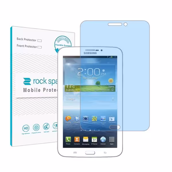 گلس تبلت سامسونگ Galaxy Tab 3 70 مدل نانو هیدروژل آنتی بلو برند راک اسپیس کد 11077L