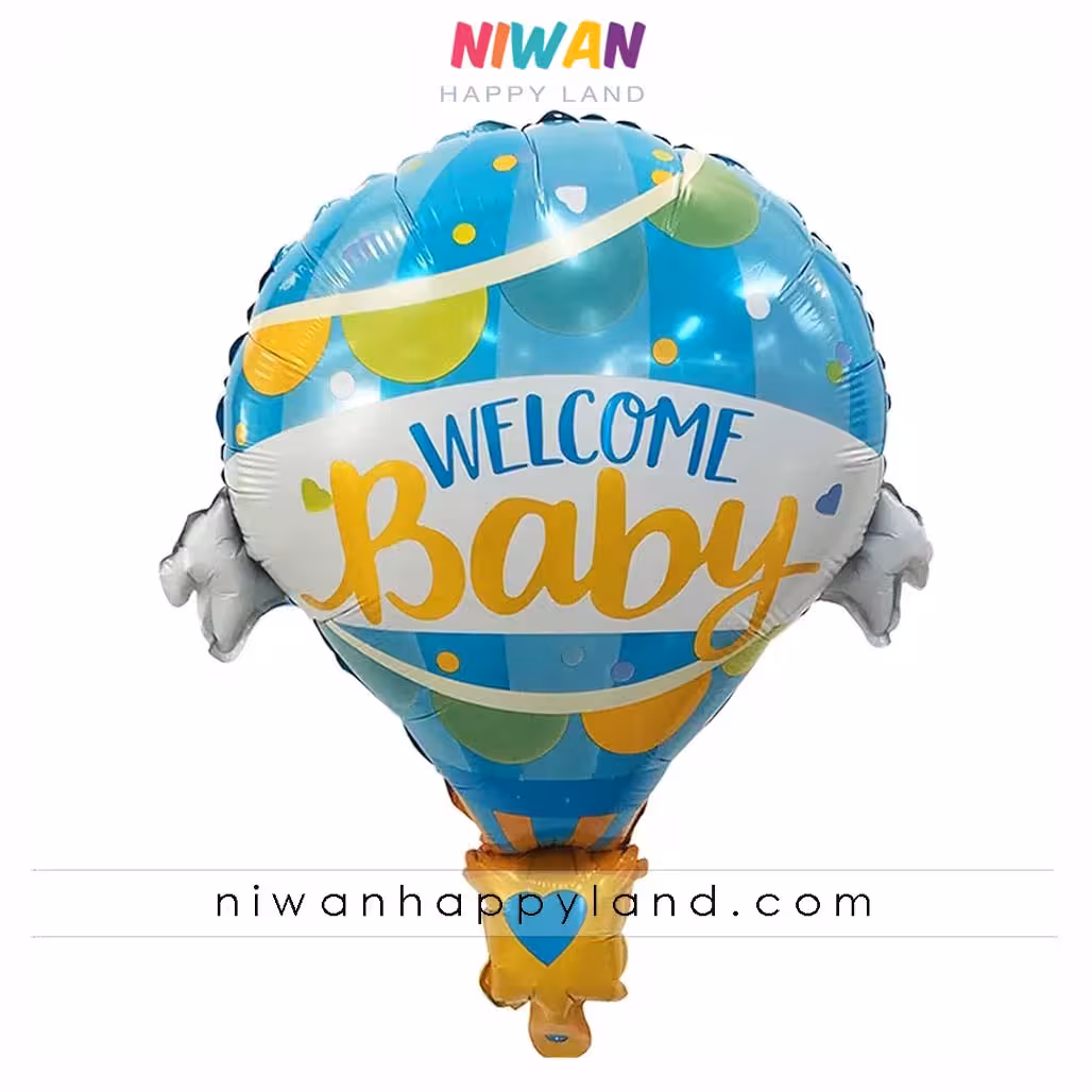 بادکنک فویلی بالن آبی
