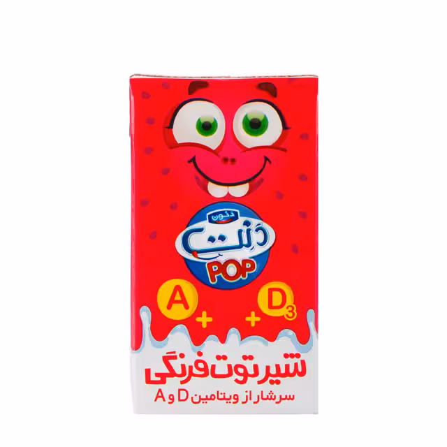 شیر توت فرنگی دنت 125 میلی لیتری
