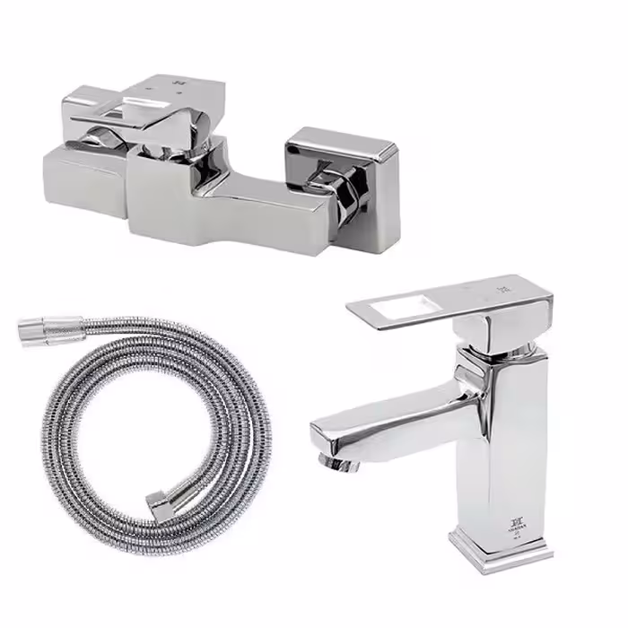 ست شیرآلات شادان مدل فلت ونوس 3X مجموعه 3 عددی