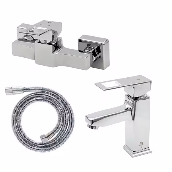 ست شیرآلات شادان مدل فلت ونوس 3X مجموعه 3 عددی