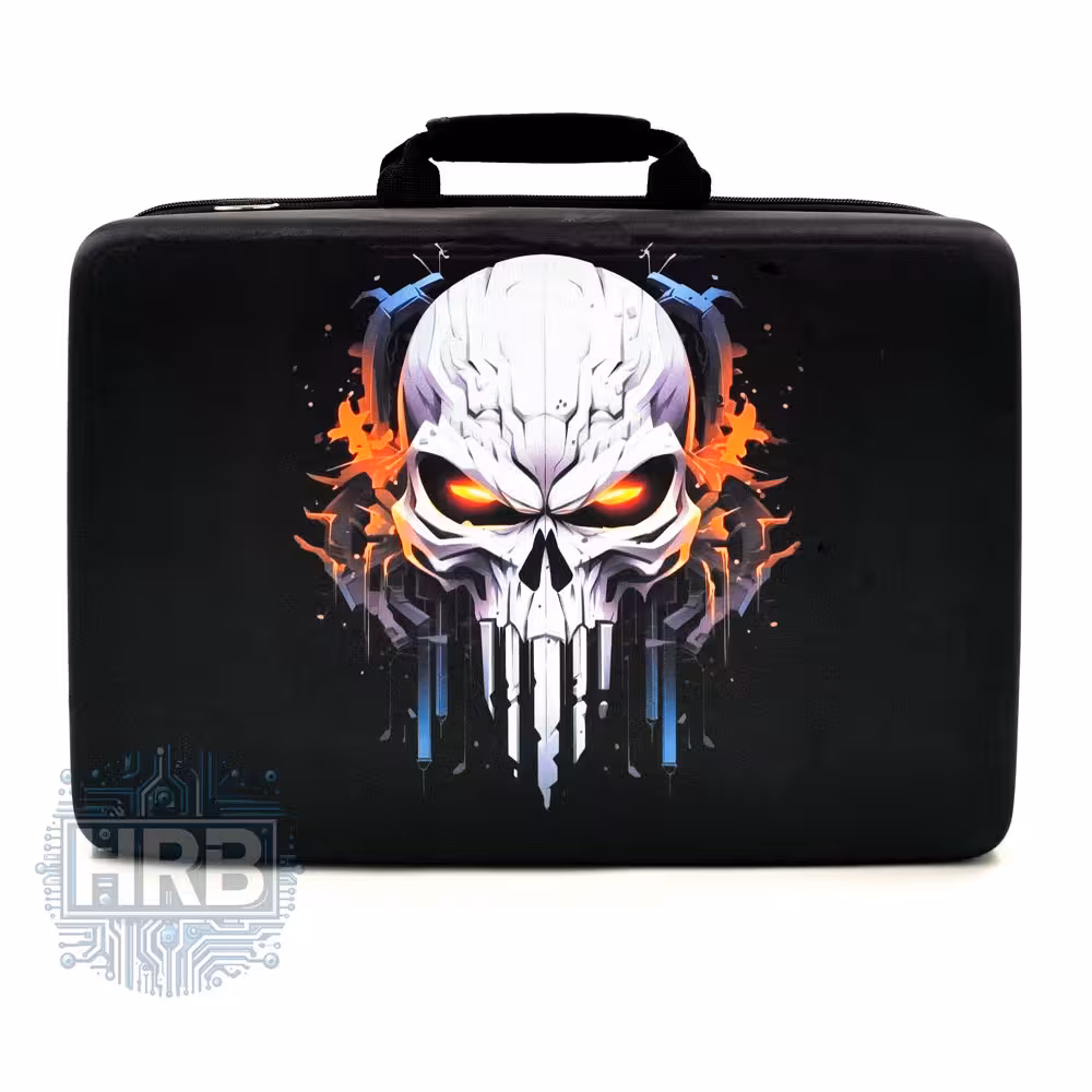 کیف کنسول PS5 اسلیم طرح Fire Skull - سه کاره