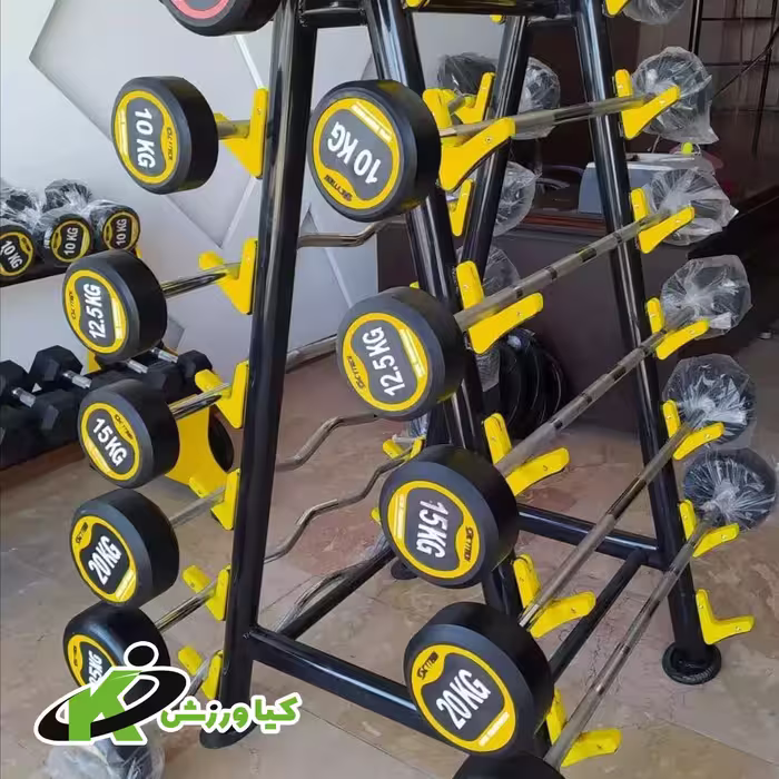 رک باربل 10 عددی قلاب رنگی مدل Kv987