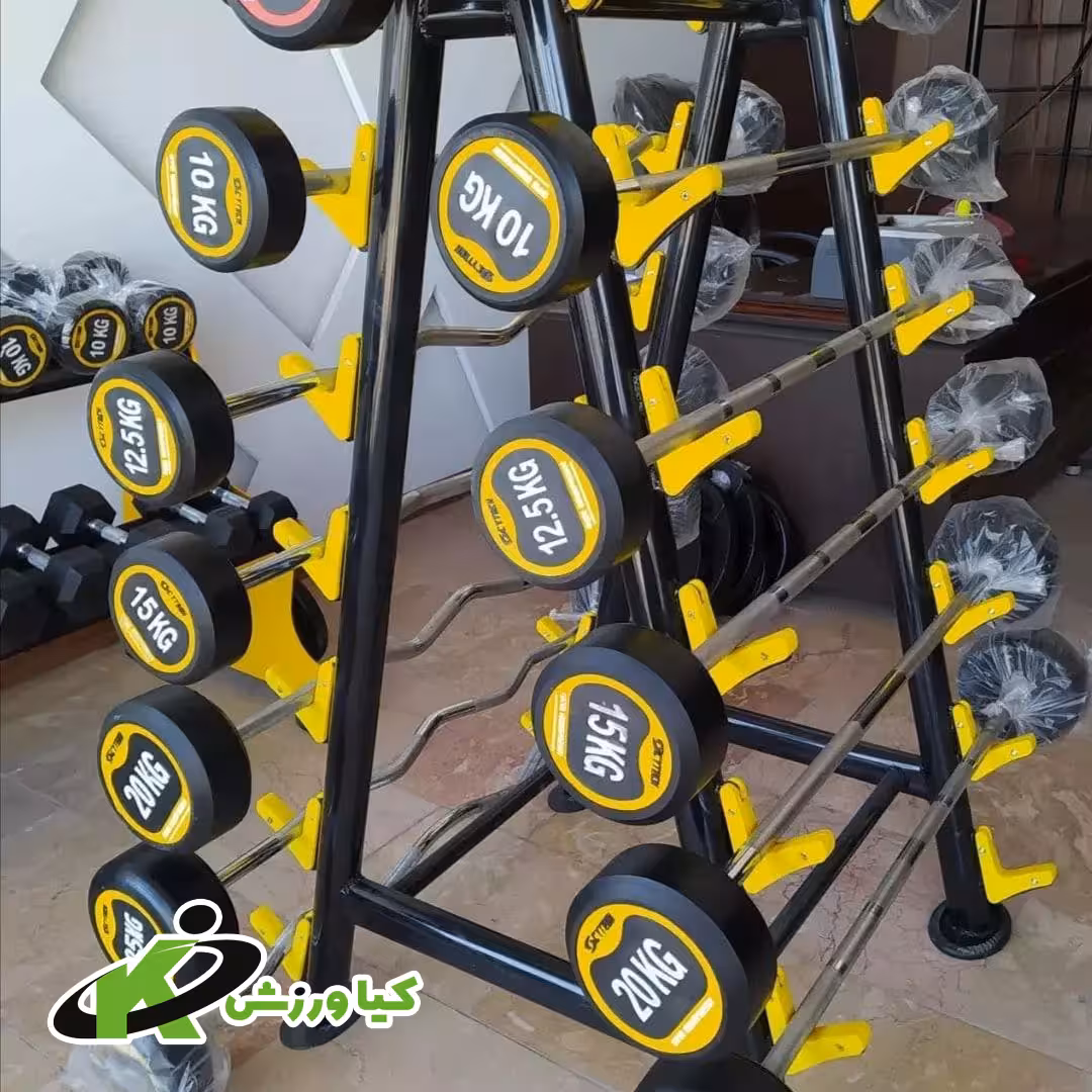 رک باربل 10 عددی قلاب رنگی مدل Kv987