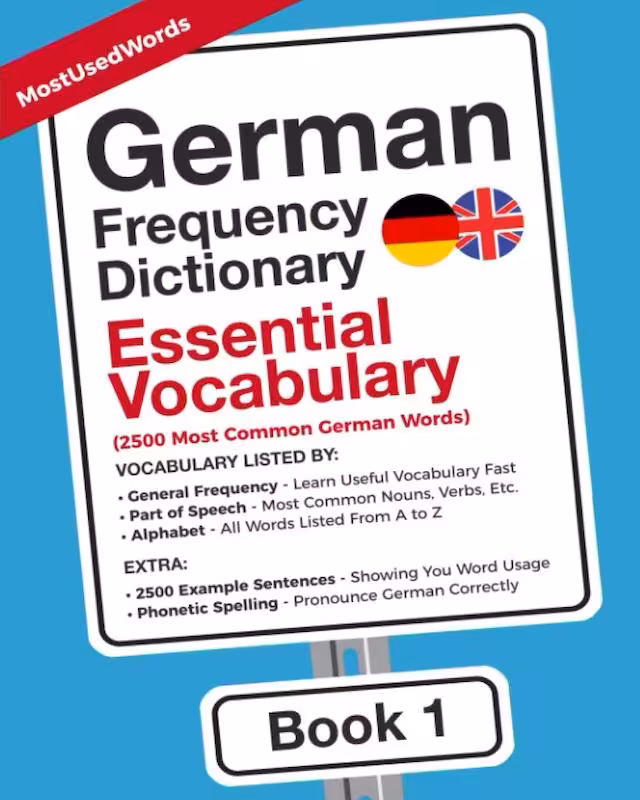 کتاب لغات آلمانی German Frequency Dictionary Essential Vocabulary