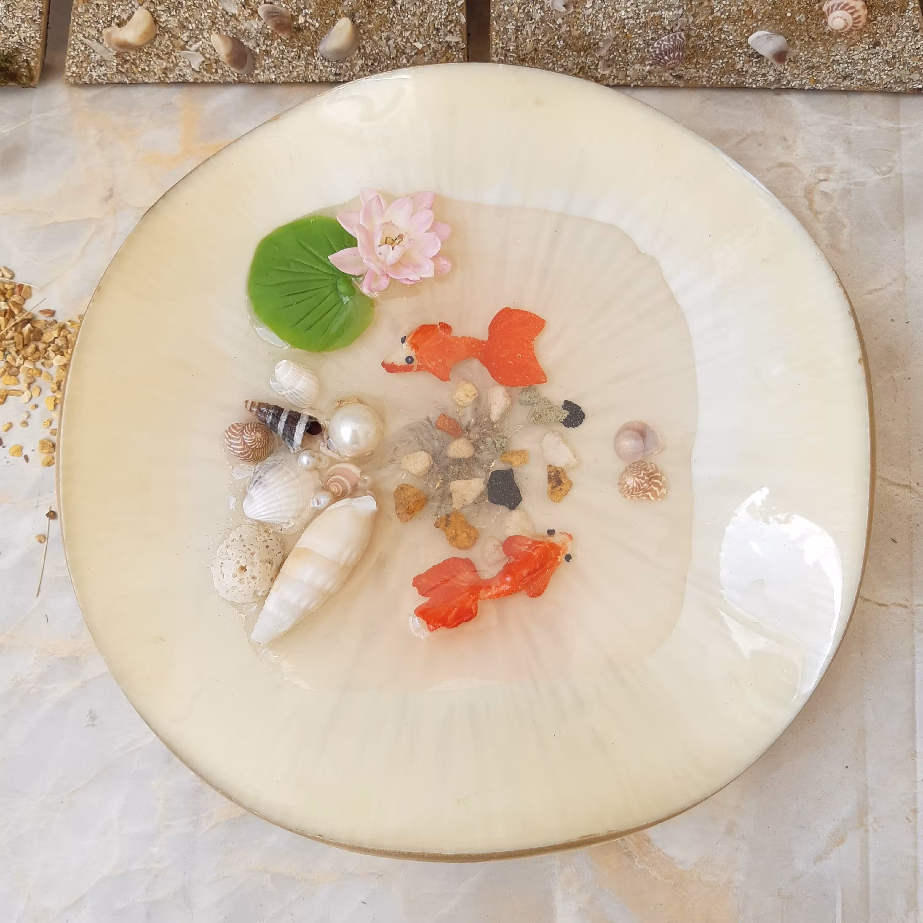 حوضچه ماهی رزینی،  قطر 18، مناسب سفره هفت سین