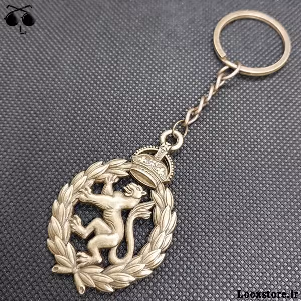 جاکلیدی طرح شیر و تاج با خوشه گندم