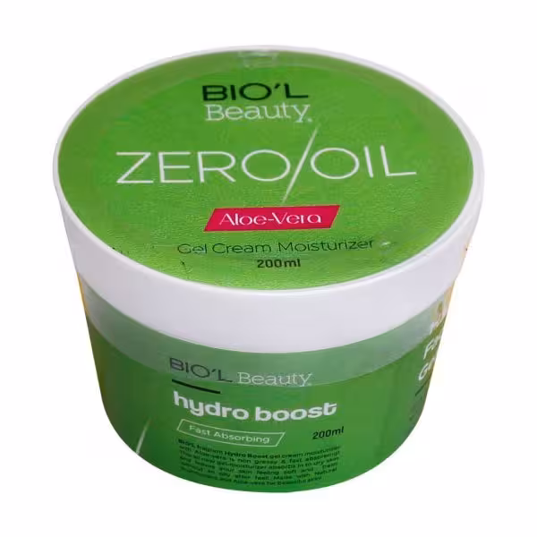 کرم ژل مرطوب کننده Zero Oil بیول حاوی عصاره آلوئه ورا 200 میلی لیتر