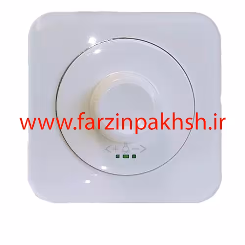 کلید دیمر لامپ توکار دلند مدل آدا پلکسی قاب سفید