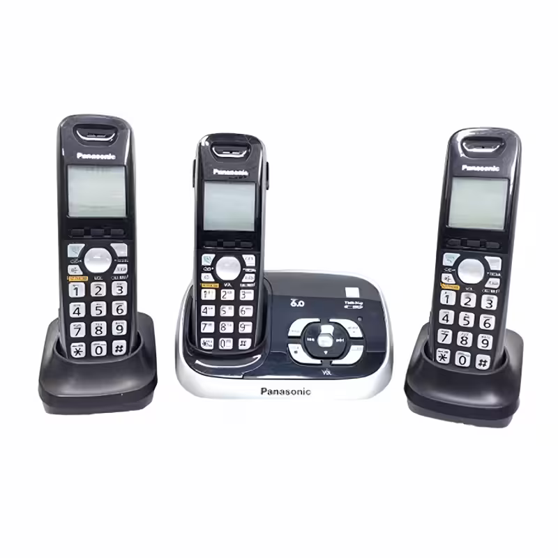 تلفن بی‌سیم پاناسونیک مدل KX-TG6531C سه گوشی