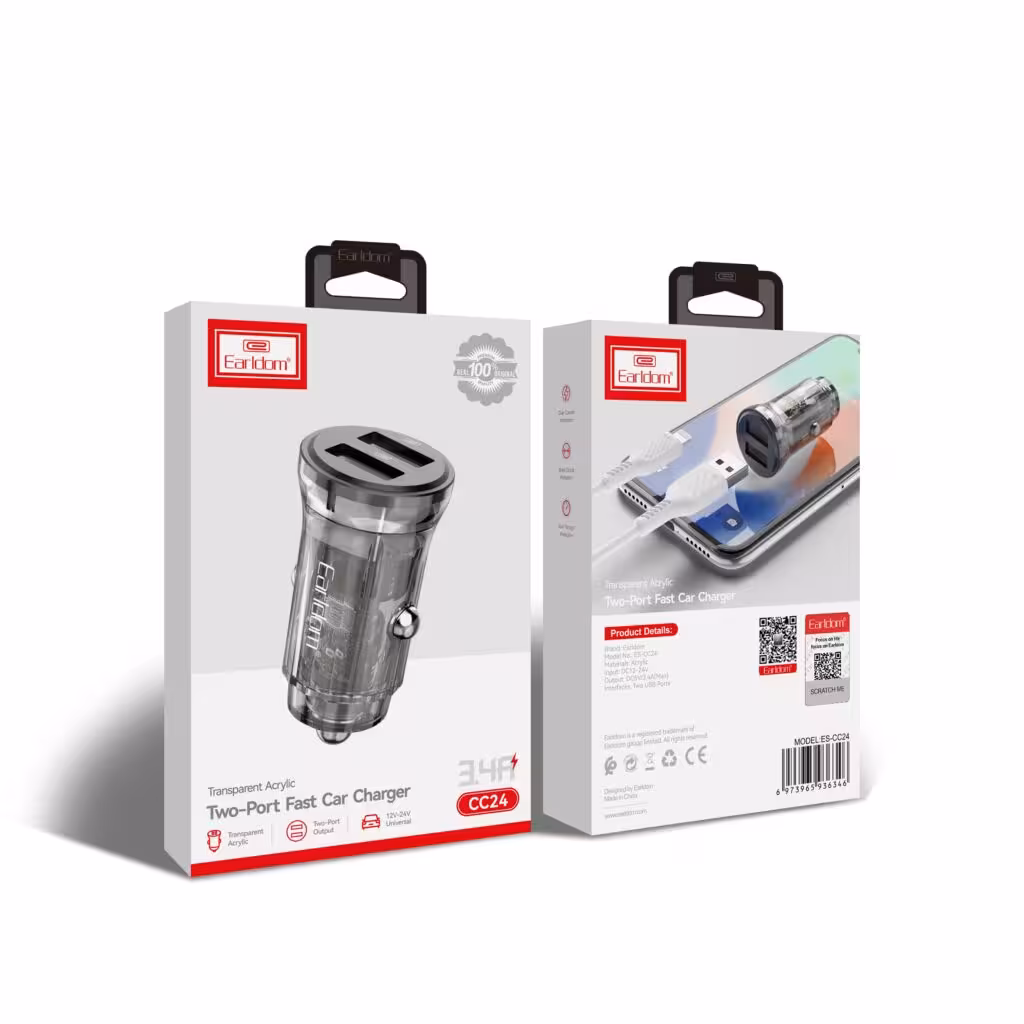 شارژر فندکی 15 وات ارلدام مدل ES-CC24