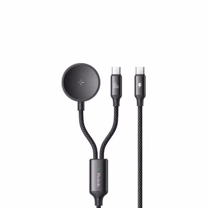 کابل Type-C به Type-C و شارژر گلکسی واچ مک دودو مدل CA-421 Cable Wireless Charger توان 60 وات