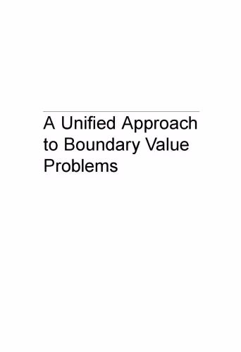 خرید و دانلود نسخه کامل کتاب A unified approach to boundary value problems
