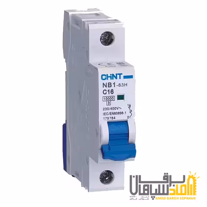 کلید مینیاتوری،تک پل،تک فاز10 آمپر ،6 کیلو آمپر، چینت NB1