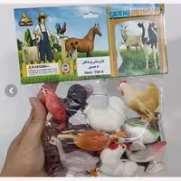 مجموعه فیگور باغ وحش پرندگان نیکی 8 عددی