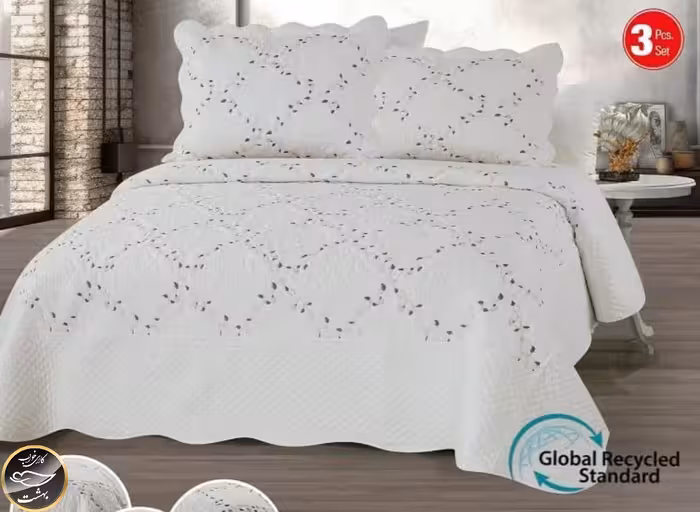 روتختی دونفره پنبه کتان برند Toyo ترک (سه تکه)