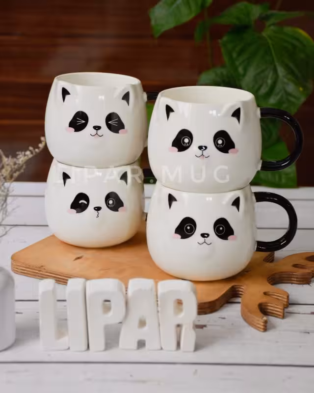 ماگ پاندایی گوش برجسته