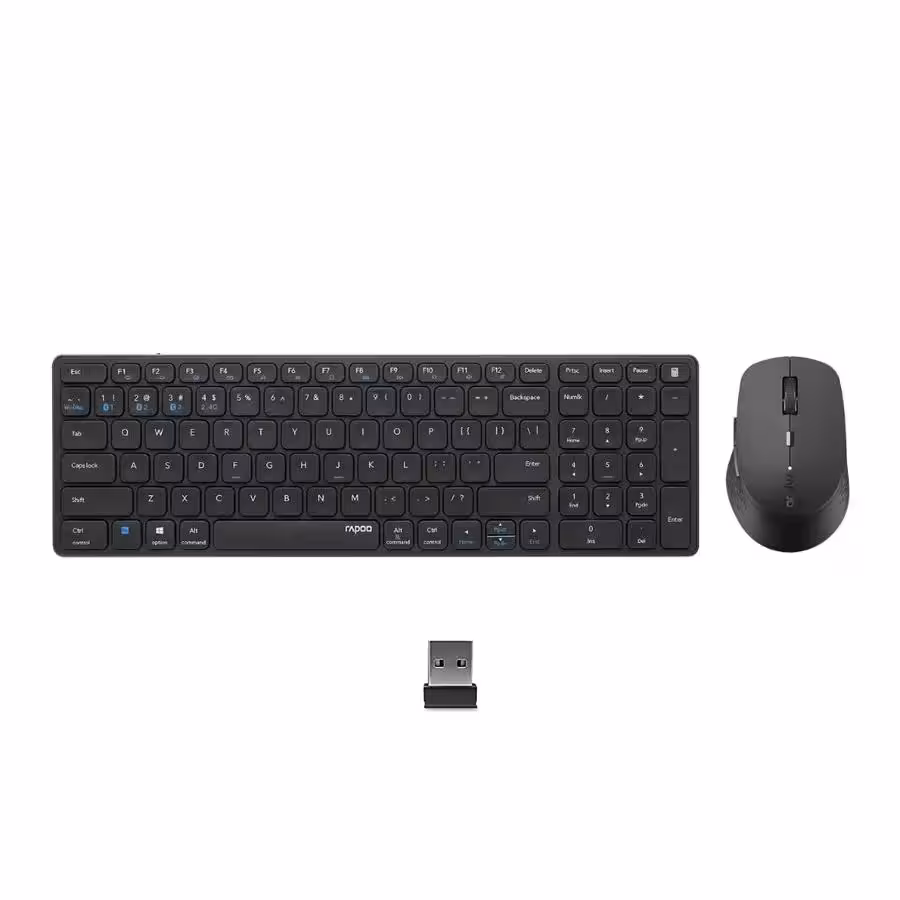 کیبورد و ماوس بی سیم رپو مدل 9350M