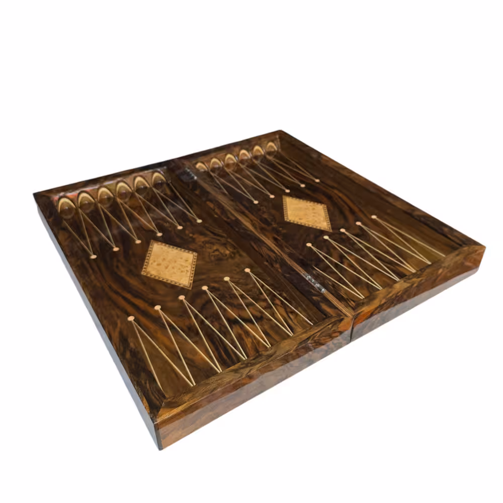 تخته نرد و شطرنج چوب گردو سنندج کد 225