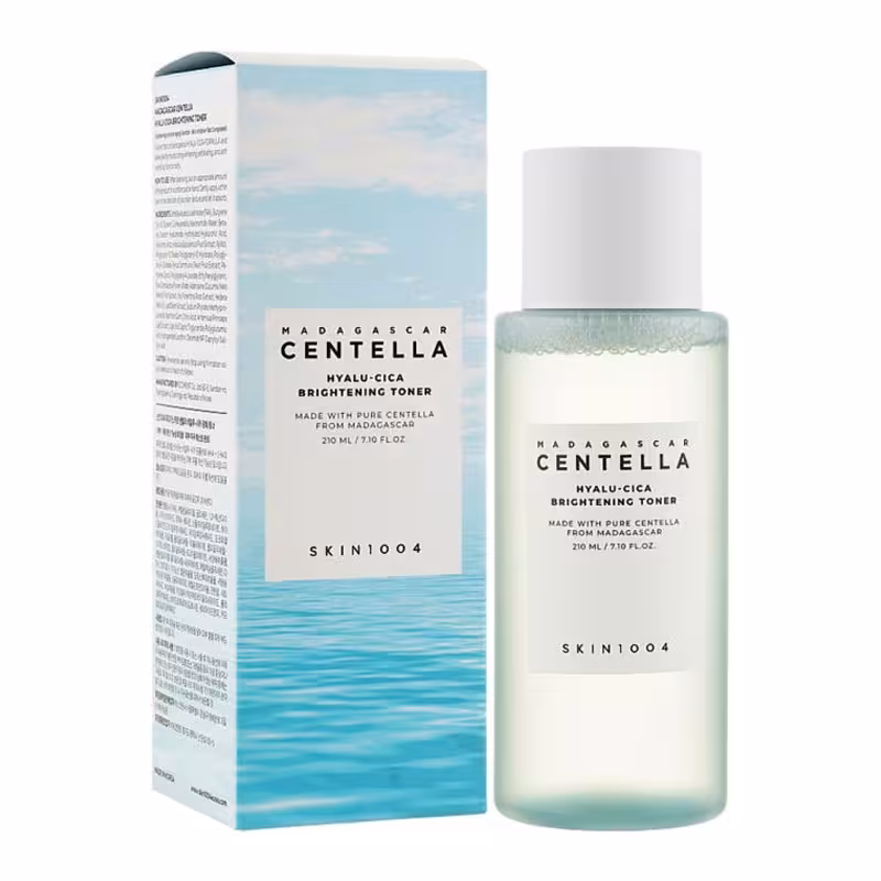 تونر روشن کننده ماداگاسکار Madagascar Brightening سنتلا Centella هیالو سیکا Hyalu-Cica اسکین SKIN 1004 حجم 210ml