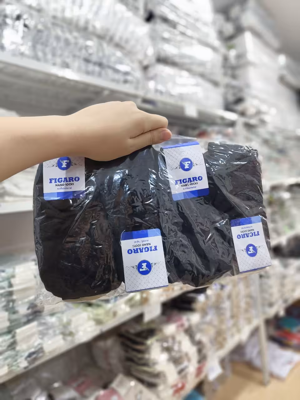 جوراب مچی اقتصادی طرح تمام مشکی کد 1445