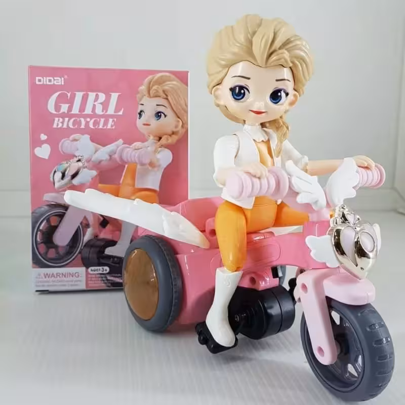 ربات دختر موتور سوار تکچرخ زن موزیکال