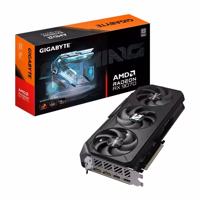کارت گرافیک گیگابایت مدل Radeon RX 9070 GAMING OC 16G