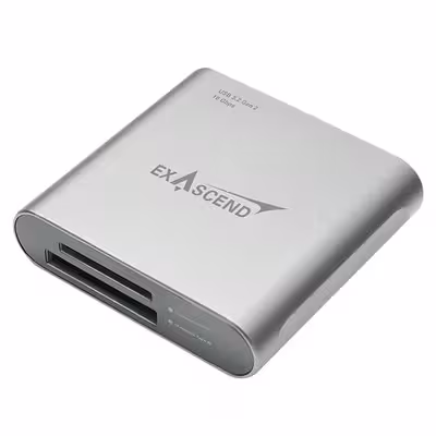 کارت ریدر CF Type B/SD اکساسند Exascend CFexpress Type B / SD Express Card Reader