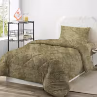 روتختی ترک طرح پتینه زیتونی یک نفره سه تکه