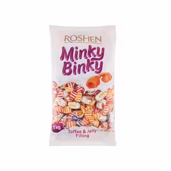 شکلات مغزدار مینکی بینکی روشن Roshen Minky Binky
