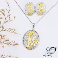 نیمست بیضی طرح دار برند استیل کد 13439