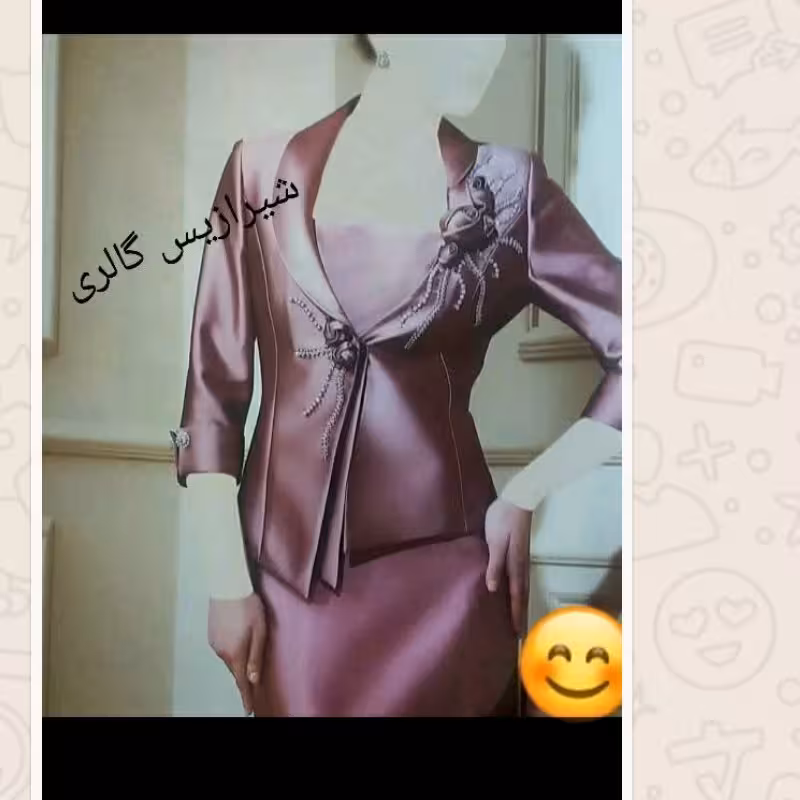 الگوی آماده لباس مجلسی سایز دلخواه 