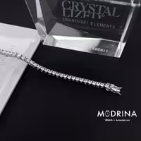 دستبند تنیسی کریستال سواروسکی 18 سانت Swarovski