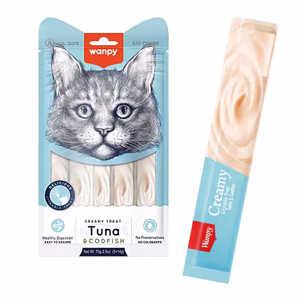 بستنی گربه ونپی با طعم ماهی تن و ماهی کاد