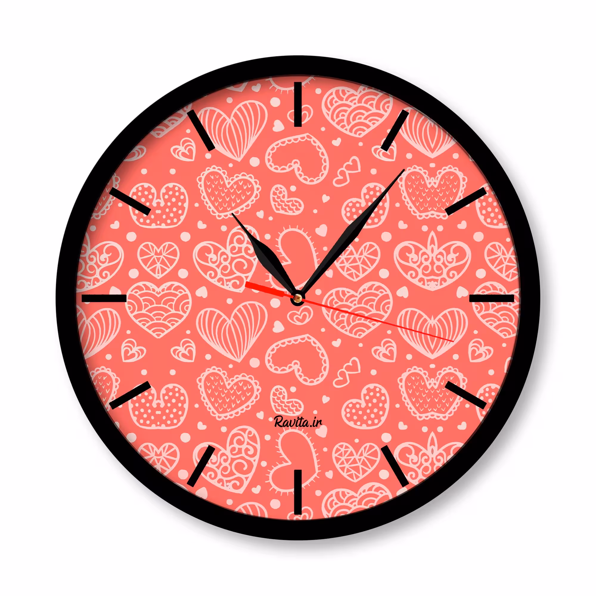 ساعت‌های دیواری راویتا طرح قلب 2212