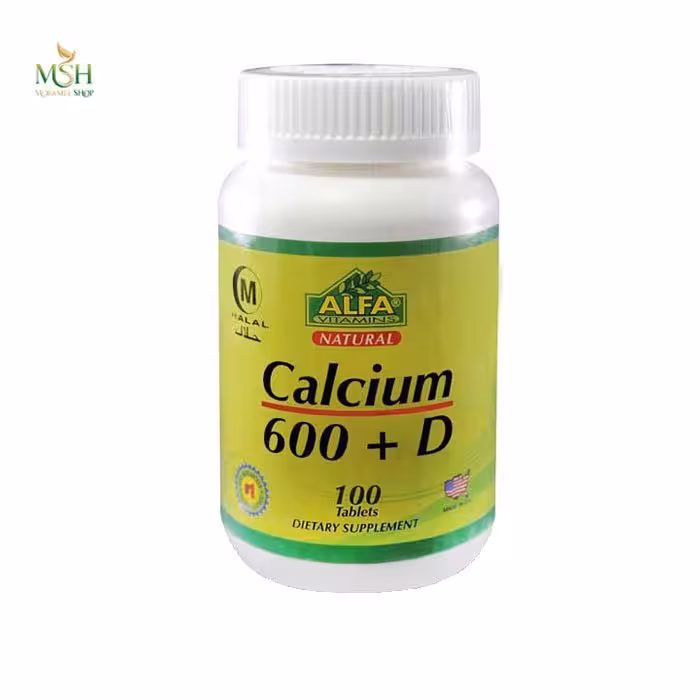 کلسیم 600 آلفا ویتامین | Alfa vitamins Calcium 600