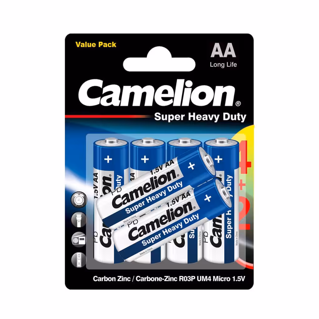 باتری قلمی کملیون مدل Super Heavy Duty بسته 4 2 عددی