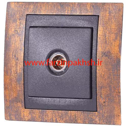 پریز فیش آنتن توکار دلند مدل سیلور رنگ ماهاگونی مشکی