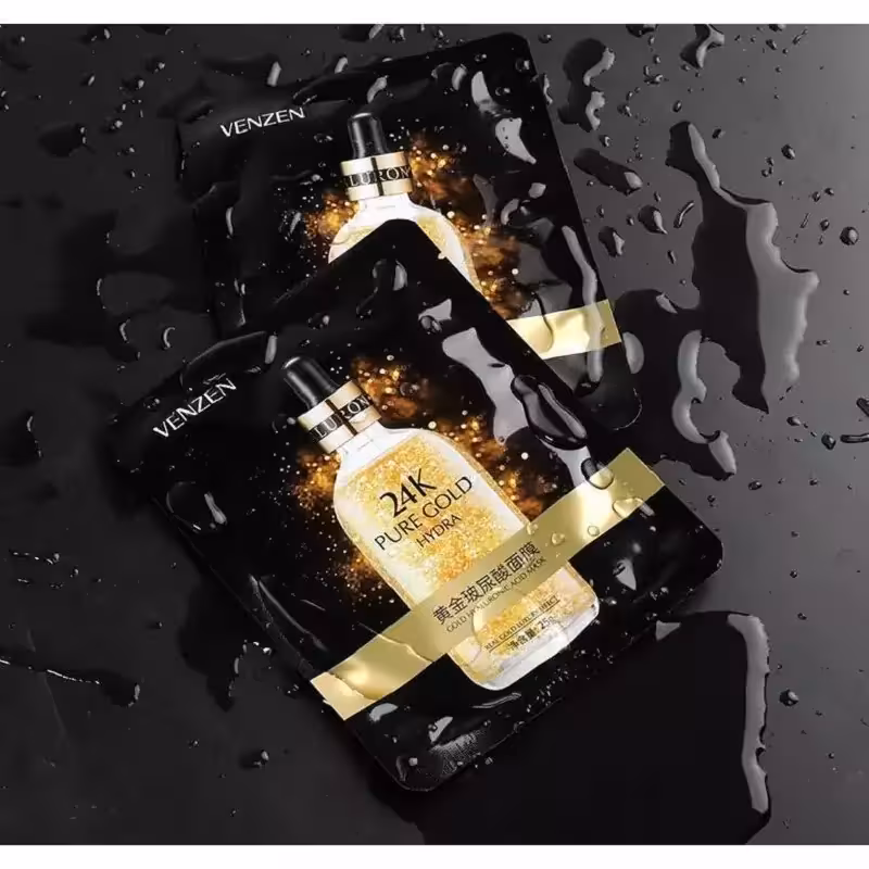 ماسک آبرسان ورقه ای صورت طلای خالص ونزن Venzen 24k Pure Gold