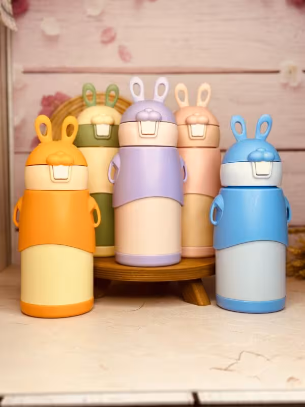 فلاسک دندون خرگوشی نی دار بزرگ کد 4060