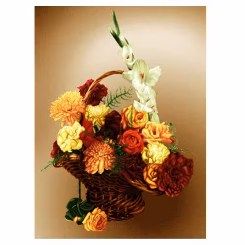 طرح گل وگلدان کد 25194